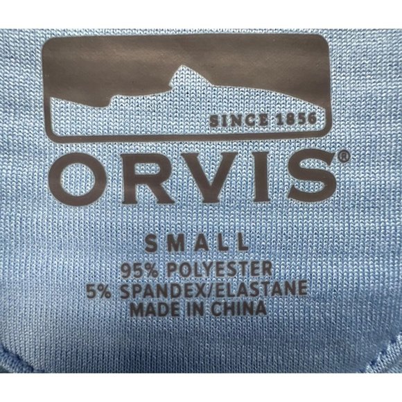 Orvis Womens Small Blue Quarter Zip Pullover Sweatshirt Active Fit Sun Defense - Picture 10 of 13
